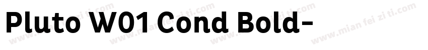 Pluto W01 Cond Bold字体转换
